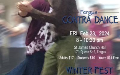 Fergus Contra Dance: Friday February 23rd – Contra Winterfest